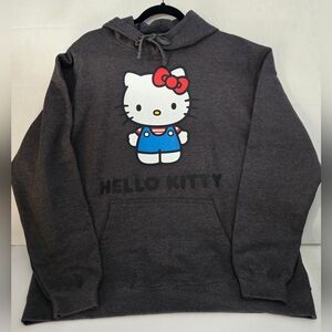 Sanrio Hello Kitty Charcoal Sweatshirt w/Hood Sz XL